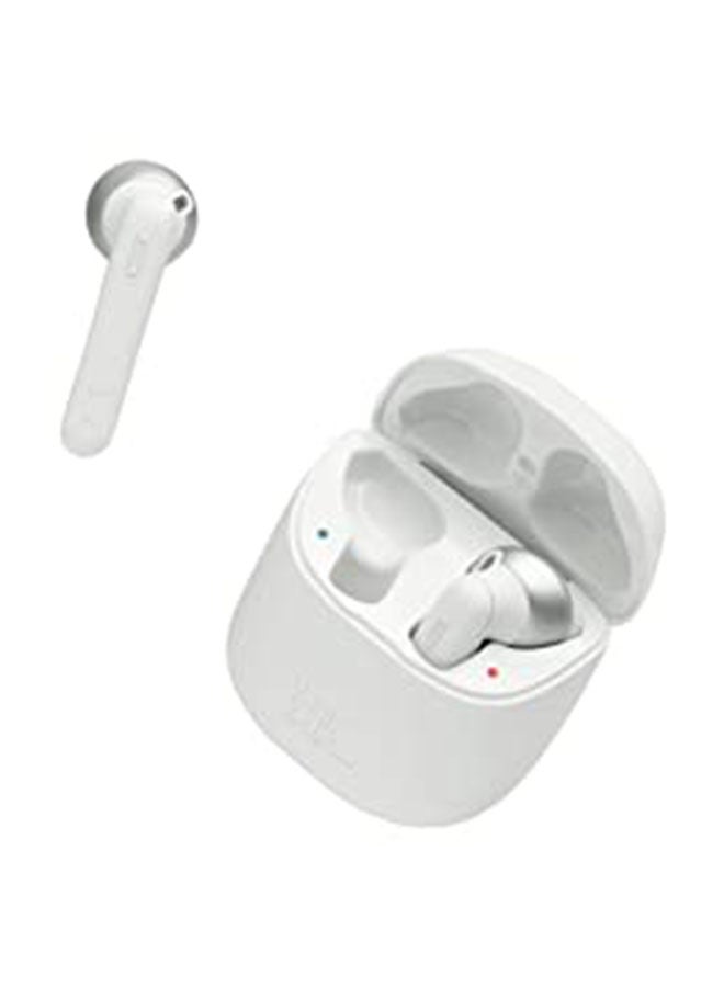 JBL - Tune 220 Bluetooth Wireless In-Ear Earphones With Charging Case White - Image 1