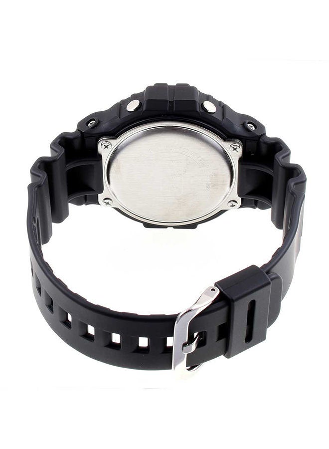 جي شوك ساعة يد رقمية بسوار من السيليكون طراز DW-5900-1DR - 51 مم - لون أسود للرجال - Image 2