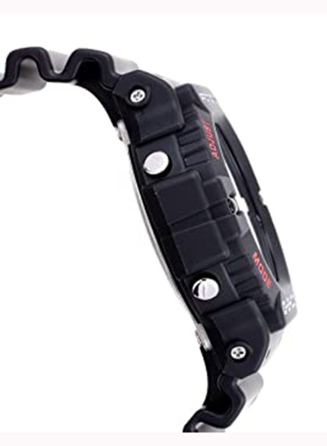 جي شوك ساعة يد رقمية بسوار من السيليكون طراز DW-5900-1DR - 51 مم - لون أسود للرجال - Image 4