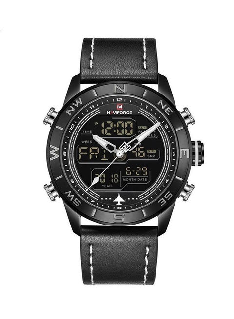 Men's PU Leather Analog/Digital Wrist Watch NF9144
