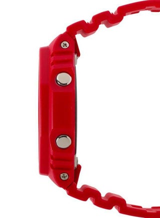 Women's Octagon Shape Plastic Analog & Digital Wrist Watch - Red - GA-2100-4ADR - view 4
