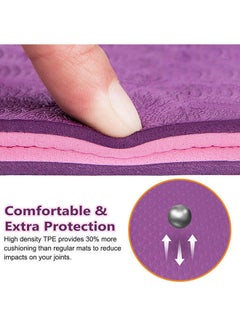 Anti-Skid Yoga Mat 6 mm - Purple 61 X  13 X 13cm - v1670948940/N35881030A_5