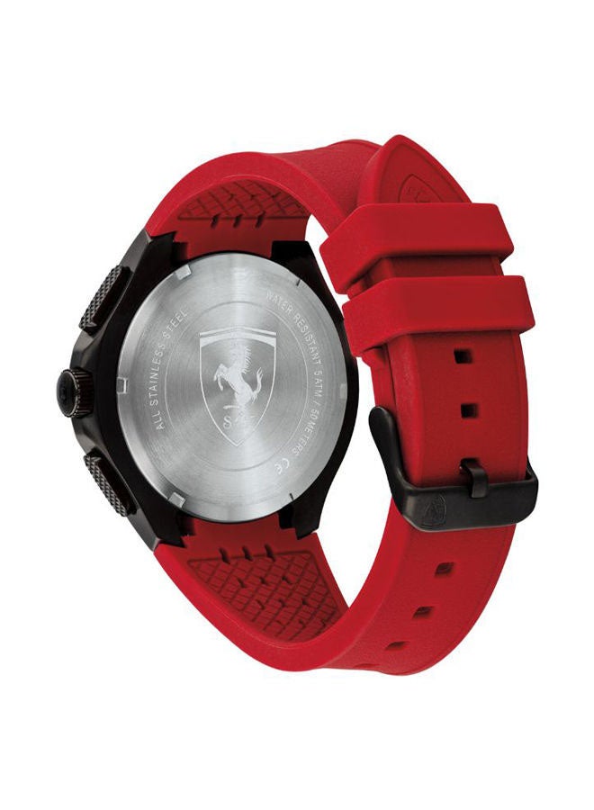 Men's Silicone Quartz Chronograph Wrist Watch With Date Display 830727