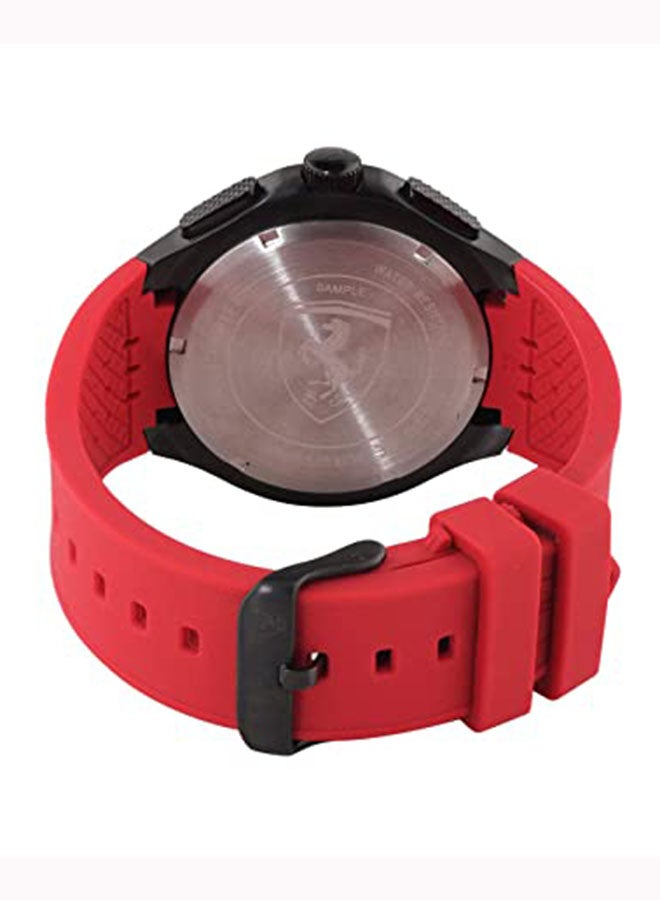 Men's Silicone Quartz Chronograph Wrist Watch With Date Display 830727