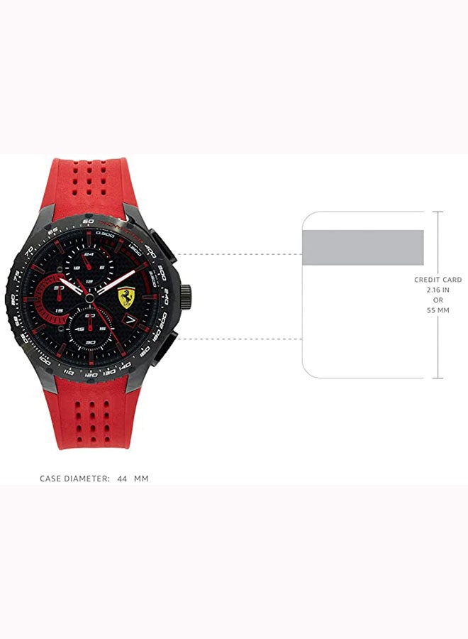 Men's Silicone Quartz Chronograph Wrist Watch With Date Display 830727