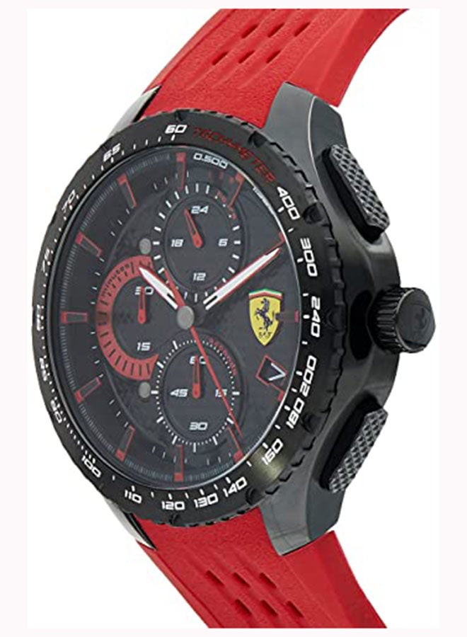 Men's Silicone Quartz Chronograph Wrist Watch With Date Display 830727