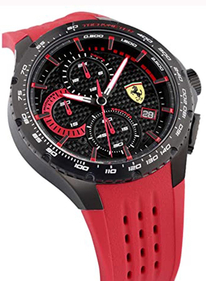 Men's Silicone Quartz Chronograph Wrist Watch With Date Display 830727