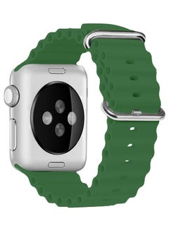 MARGOUN 3Pack for Apple Watch Ocean Band 41mm 40mm 38mm Soft Silicone Loop Strap for iWatch Series 8/7/SE/6/5/4/3/2/1 Yellow/Orange/Green  - Image 4