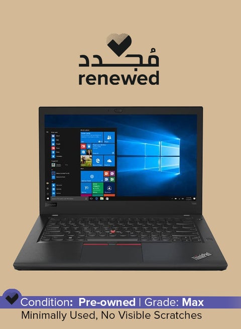Renewed - ThinkPad T480 Laptop With 14-Inch FHD Display,Intel Core i5/8250U/8GB DDR4 RAM/256GB SSD/Intel HD Graphics/Windows 10 Pro English Black