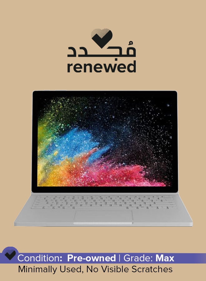 Microsoft - Renewed - Surface Book TouchScreen 2in1 Laptop With 13.5-Inch Display,Intel core i5/7th Gen/8GB DDR4 RAM/256GB SSD/Intel HD Graphics/Windows 10 Pro English Silver - Image 1