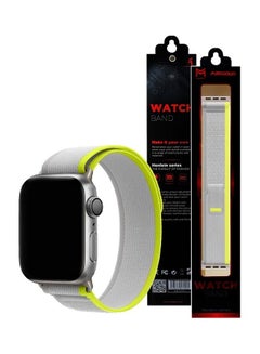 MARGOUN 2Pack for Apple Watch Trail Band 49mm 45mm 44mm 42mm Nylon Woven Sport Strap for iWatch Series Ultra/8/7/SE/6/5/4/3/2/1 Grey  - Image 5