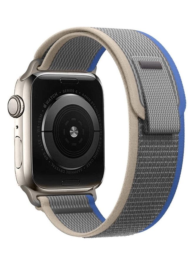 MARGOUN - 2Pack for Apple Watch Trail Band 49mm 45mm 44mm 42mm Nylon Woven Sport Strap for iWatch Series Ultra/8/7/SE/6/5/4/3/2/1 Dark Grey - Image 1