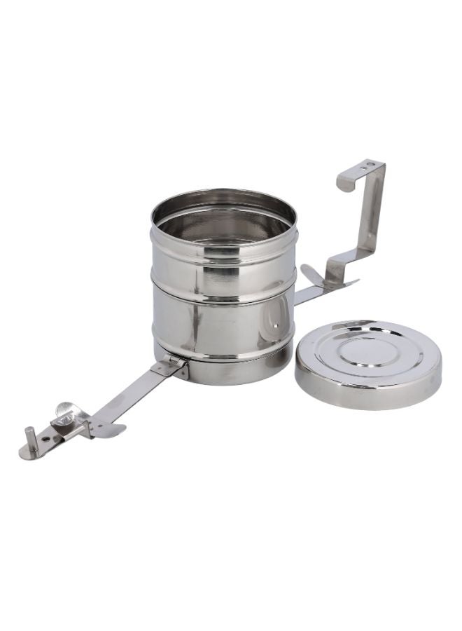Royalford 2 Layer Stainless Steel Bombay Tiffin Silver 13x21cm  - Image 3