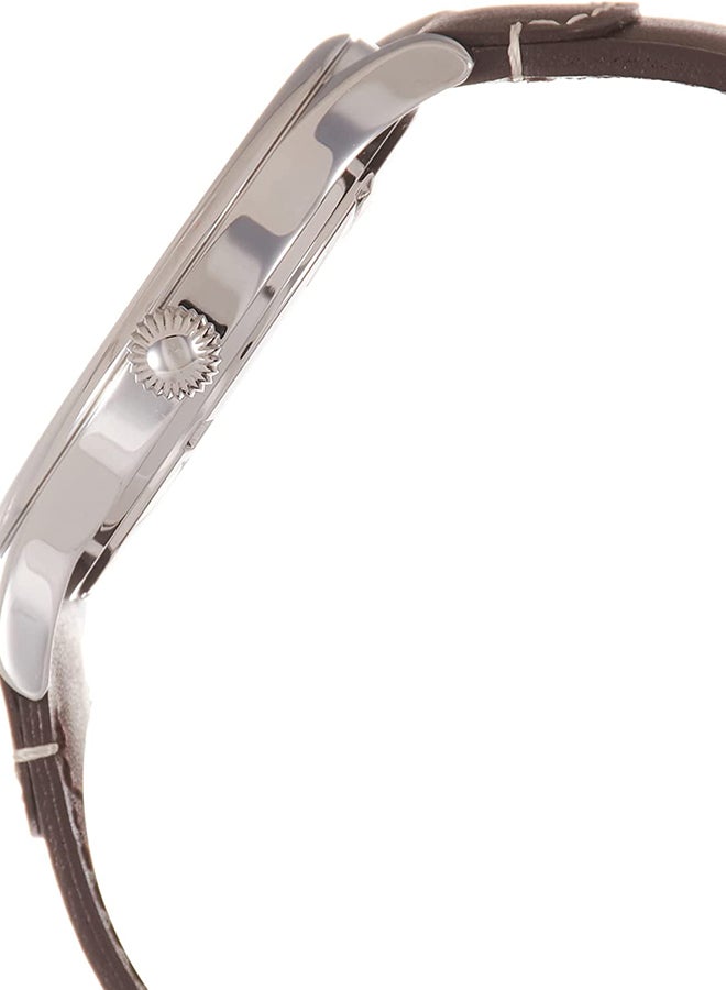 كاسيو ساعة يد بعقارب وسوار من الجلد - طراز MTP-E113L-5ADF للرجال - Image 4