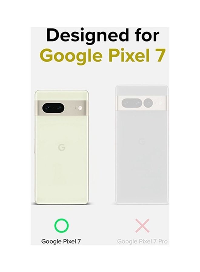 Ringke Fusion Compatible With Google Pixel 7 Case Minimal Yellowing Anti-Scratch Hard Clear Back Shockproof TPU Bumper Drop Protection Phone Cover Matte Smoke Black - Image 2