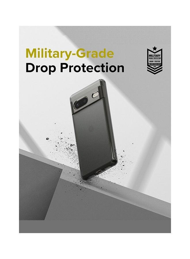 Ringke Fusion Compatible With Google Pixel 7 Case Minimal Yellowing Anti-Scratch Hard Clear Back Shockproof TPU Bumper Drop Protection Phone Cover Matte Smoke Black - Image 5