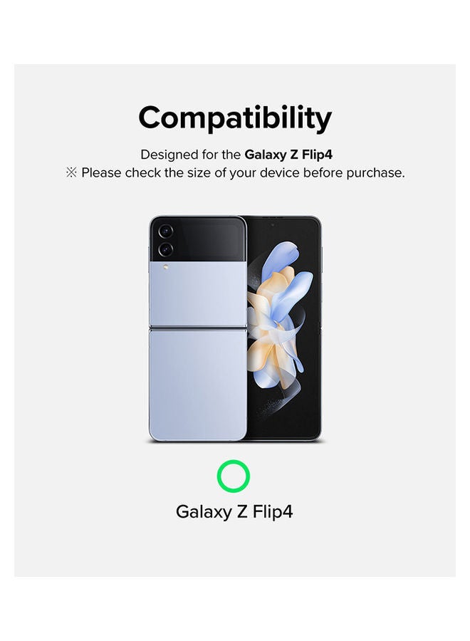 Ringke Slim Cover For Samsung Galaxy Z Flip 4 Case Ultra-Thin Transparent Impact Resistant And Anti Fingerprint Durable Protective Wireless Charging Compatible Matte Clear - Image 2