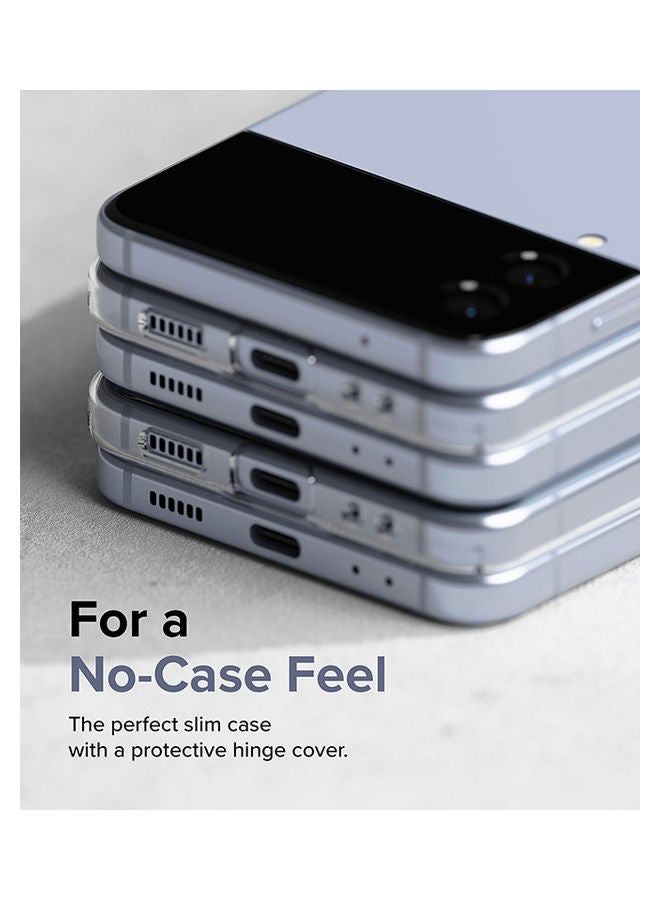 Ringke Slim Cover For Samsung Galaxy Z Flip 4 Case Ultra-Thin Transparent Impact Resistant And Anti Fingerprint Durable Protective Wireless Charging Compatible Matte Clear - Image 3