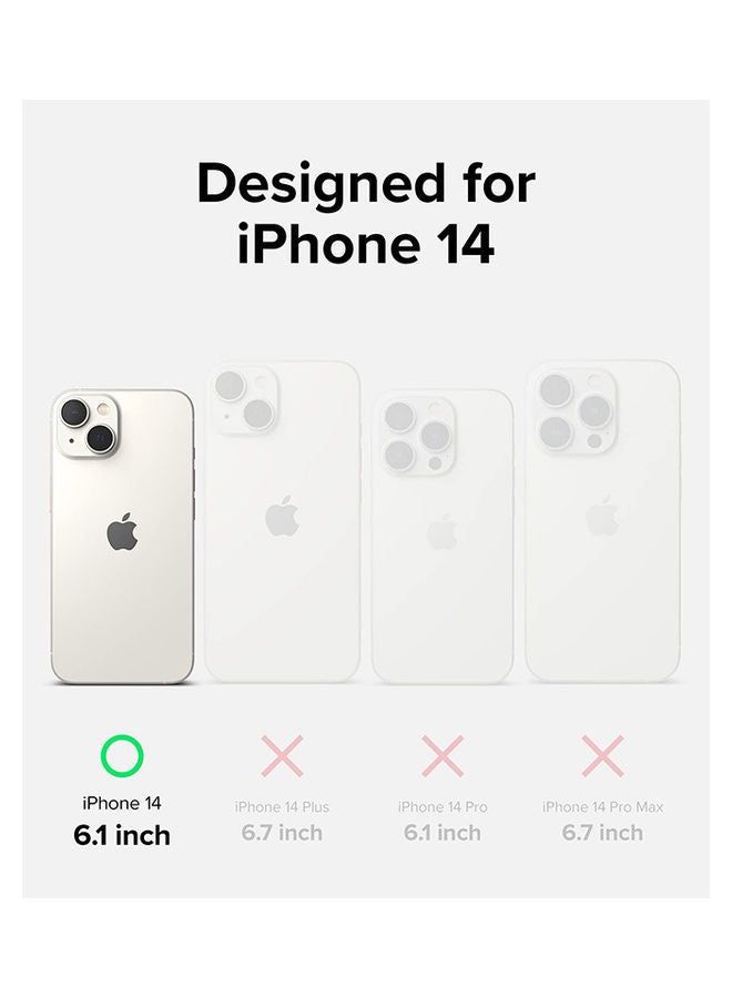 رينجك غطاء سيليكون لجهاز آيفون 14 خفيف الوزن مرن مقاوم للخدوش ناعم من الألياف الدقيقة حماية كاملة للجسم - Image 2