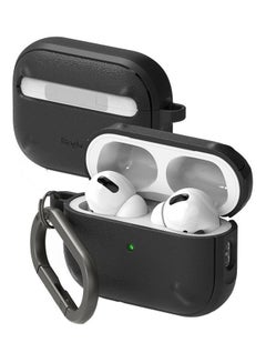 Ringke Onyx Cover For AirPods Pro 2nd Generation 2022 Extreme Tough Silicone Type Shockproof Premium TPU Non-Slip Bumper Case With Keychain Carabiner Black  - Image 1