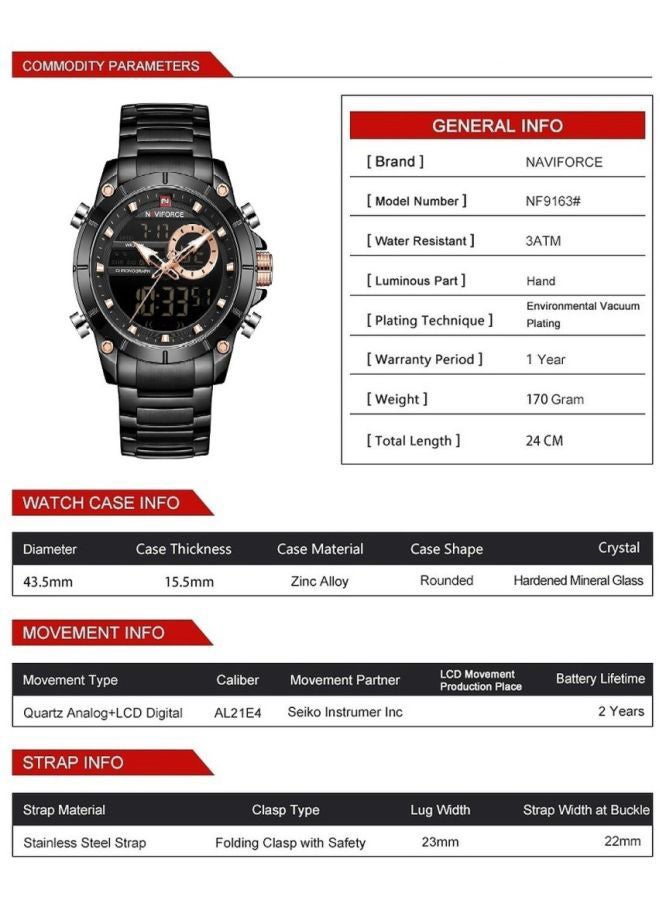 Men's Analog Quartz Watch NF9163