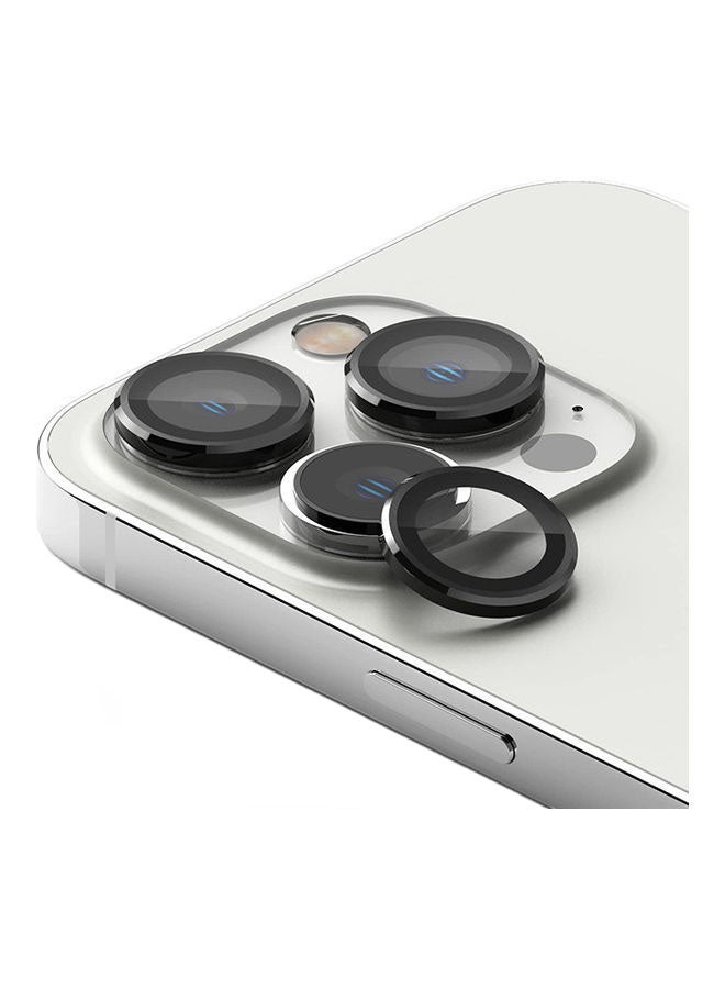 Ringke Camera Lens Frame Glass For iPhone 14 Pro And Pro Max Protector Anti Fingerprint Aluminum Alloy Adhesive Coating Black  - Image 1