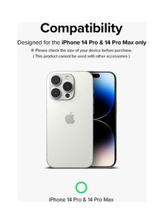 Ringke Camera Lens Frame Glass For iPhone 14 Pro And Pro Max Protector Anti Fingerprint Aluminum Alloy Adhesive Coating Black  - Image 2