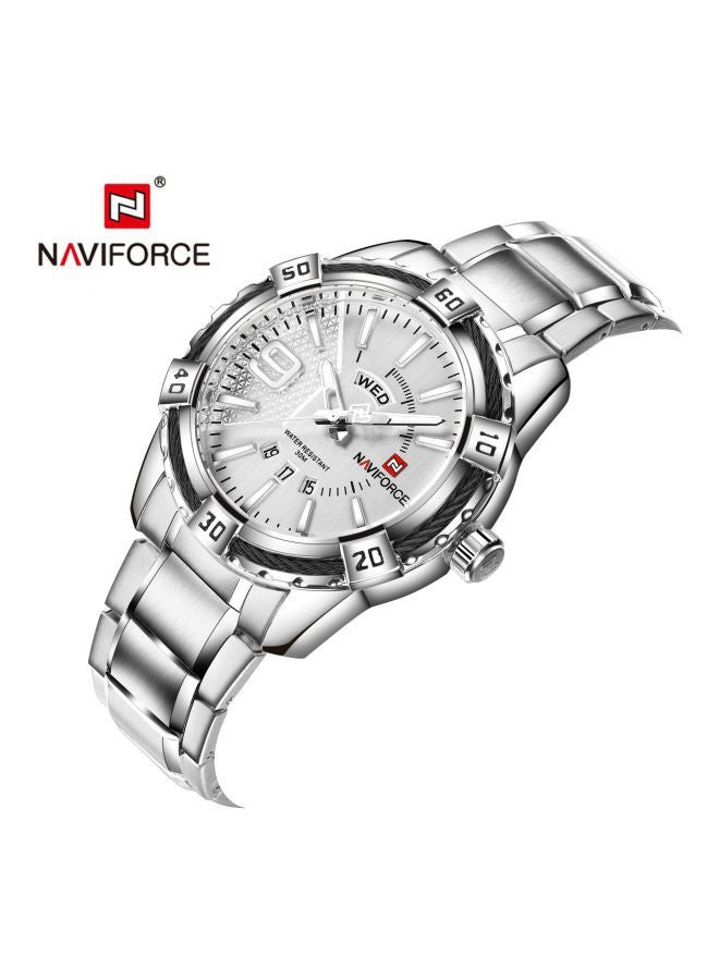 NAVIFORCE Men's Stainless Steel Analog Watch NF9117S S/W - Image 2