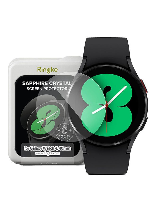 رينجك حماية شاشة جالاكسي ووتش 5 أو 4 40 مم من زجاج الياقوت المقسى بصلابة 9H مضاد للخدش تغطي كامل الشاشة - Image 1