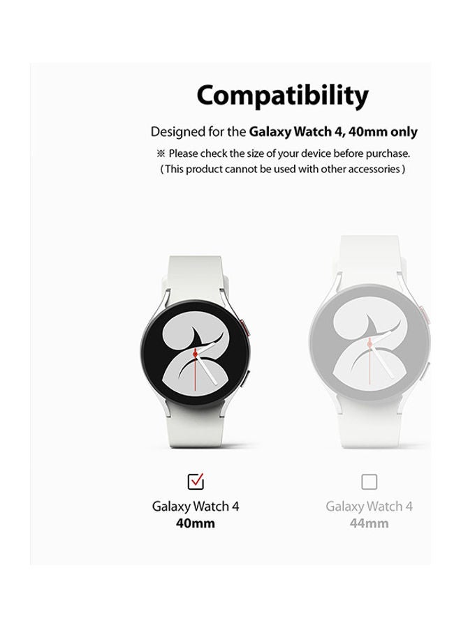 رينجك حماية شاشة جالاكسي ووتش 5 أو 4 40 مم من زجاج الياقوت المقسى بصلابة 9H مضاد للخدش تغطي كامل الشاشة - Image 2