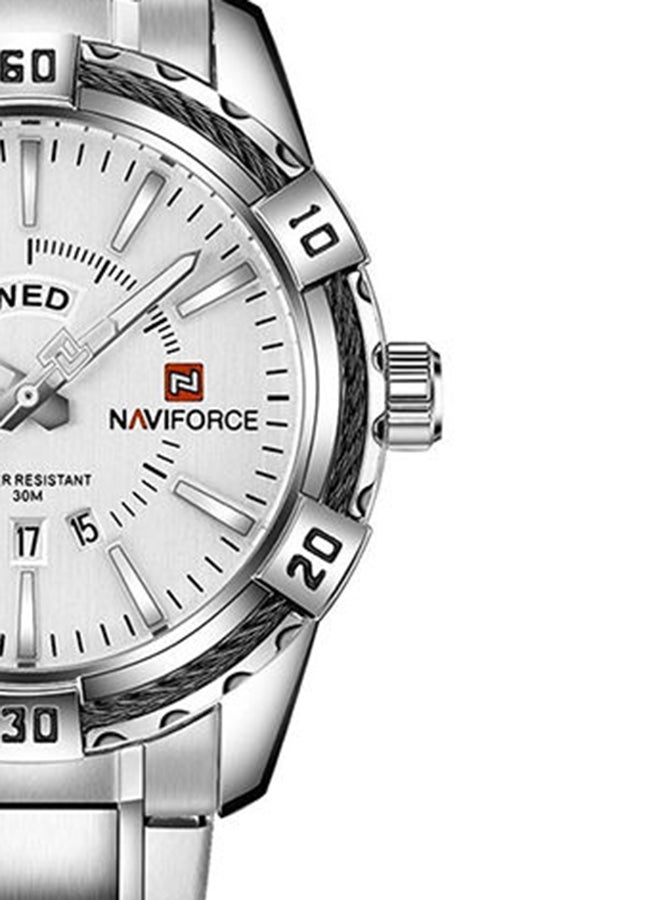 NAVIFORCE Men's Stainless Steel Analog Watch NF9117S S/W - Image 4