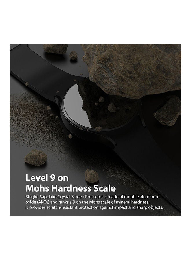 رينجك حماية شاشة جالاكسي ووتش 5 أو 4 40 مم من زجاج الياقوت المقسى بصلابة 9H مضاد للخدش تغطي كامل الشاشة - Image 5