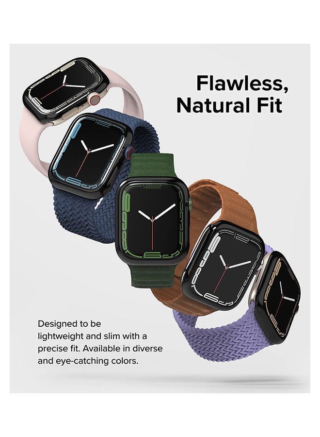 Ringke Bezel Styling For Apple Watch 8 Or 7 45mm Stainless Steel Adhesive Frame Ring Cover Anti Scratch Protection Black  - Image 3