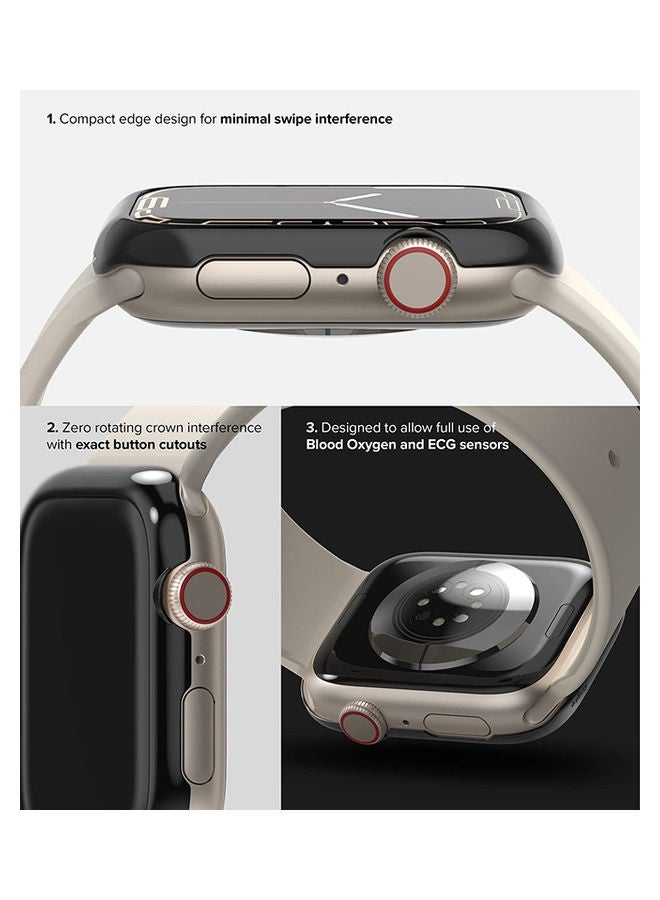 Ringke Bezel Styling For Apple Watch 8 Or 7 45mm Stainless Steel Adhesive Frame Ring Cover Anti Scratch Protection Black  - Image 5