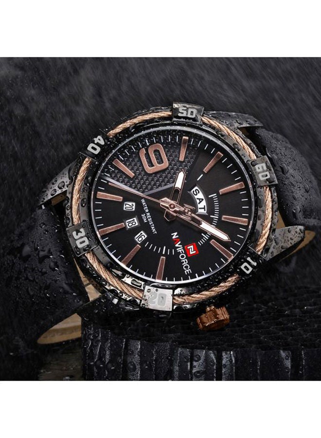 NAVIFORCE - Men's Water Resistant Analog Watch NF9117L B/RG - Image 1