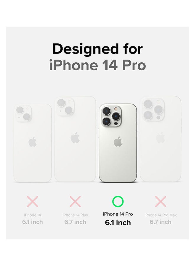 Ringke - Fusion Card Case Transparent Hard Back With Built-In Slim Card Holder Wallet Cover For iPhone 14 Pro Clear - Image 1