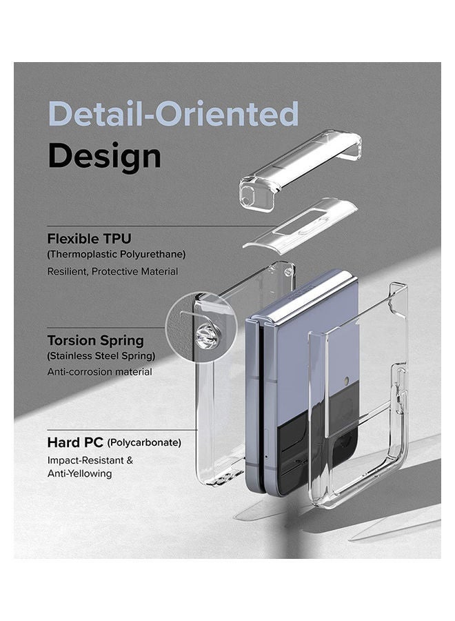 Ringke Slim Hinge Cover For Samsung Galaxy Z Flip 4 Case 2022 Anti-Yellowing Thin Transparent Hard PC With Hinge Protection Phone Cover Clear - Image 5