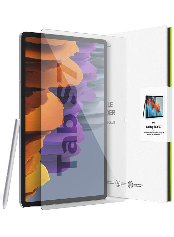 Ringke Tempered Glass Screen Protector For Samsung Galaxy Tab S8 Or S7 9H Hardness Multi Layered High-Definition Quality Anti-Scratch Technology Premium Clear - Image 1