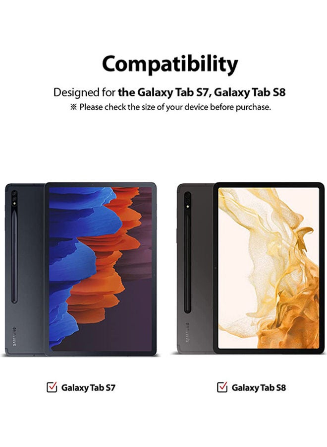 Ringke Tempered Glass Screen Protector For Samsung Galaxy Tab S8 Or S7 9H Hardness Multi Layered High-Definition Quality Anti-Scratch Technology Premium Clear - Image 2