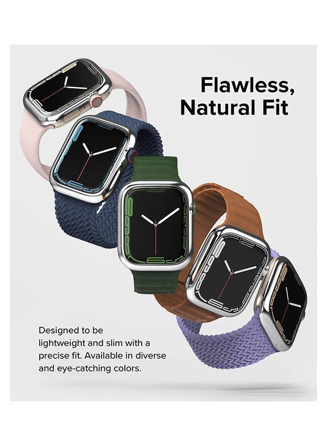 رينجك تصميم إطار لساعة Apple Watch 8 7 41 مم، غطاء حلقي بإطار لاصق من الفولاذ المقاوم للصدأ ومضاد للخدش - Image 3