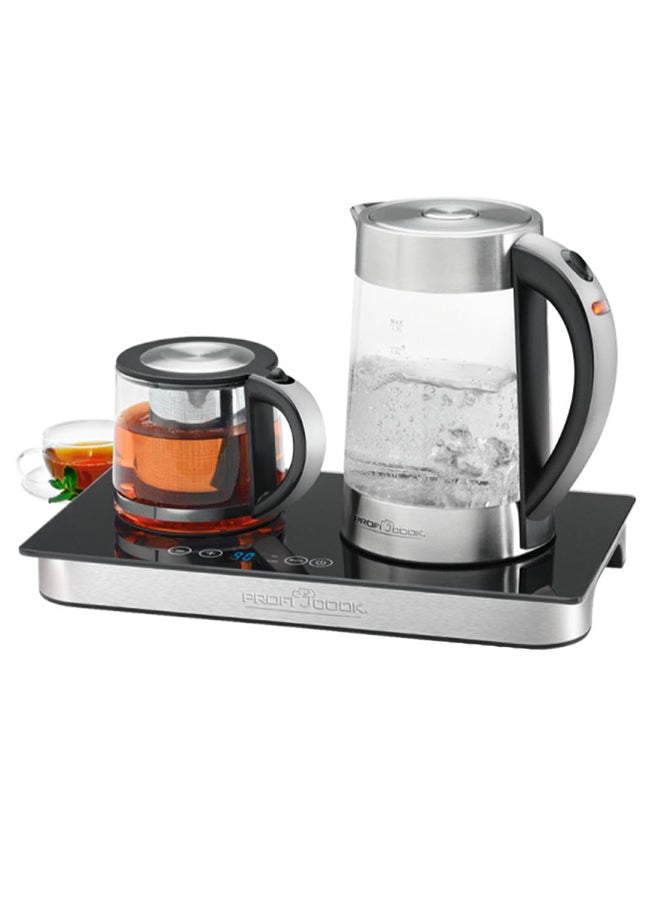 PROFI COOK - Tea And Coffee Station 1.8L 1.8 L 250.0 W PC-TKS 1056 Black/Silver/Clear - Image 1
