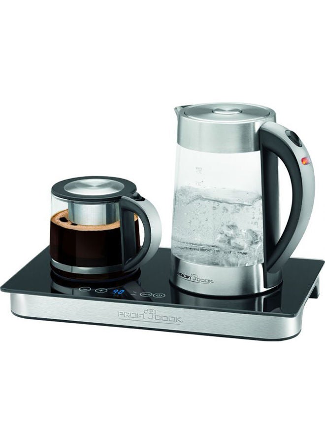 PROFI COOK - Tea And Coffee Station 1.8L 1.8 L 250.0 W PC-TKS 1056 Black/Silver/Clear - Image 1