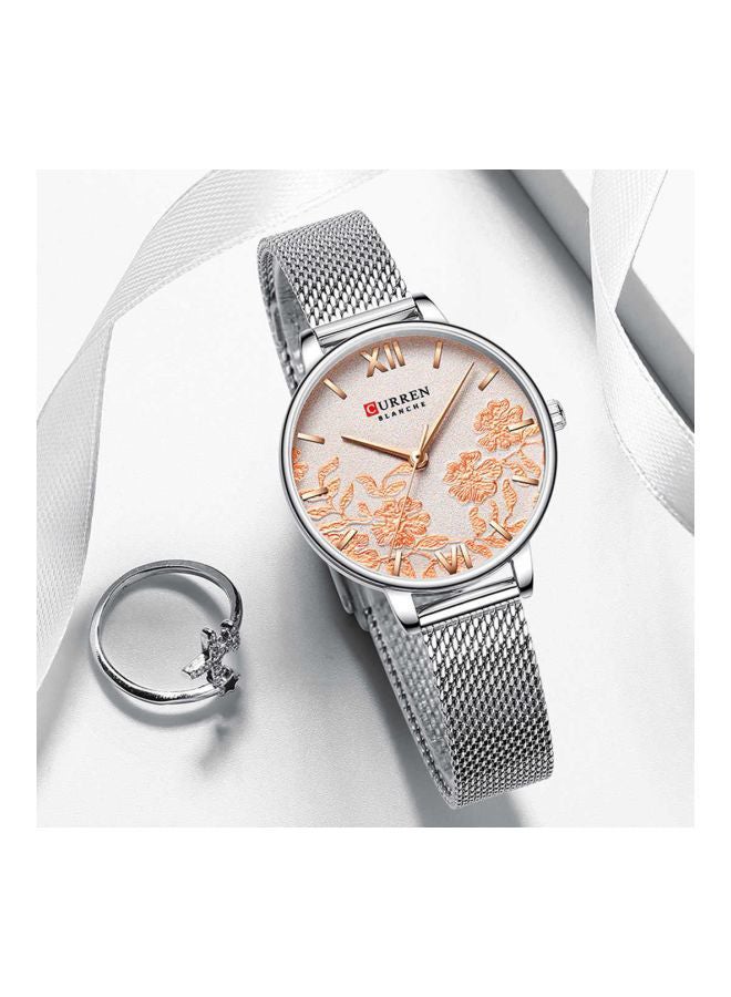 CURREN Women's Water Resistant Analog Watch 9065 - 32 mm - Silver  - Image 3
