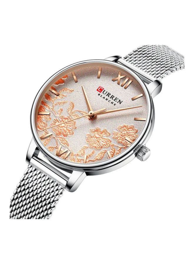 CURREN Women's Water Resistant Analog Watch 9065 - 32 mm - Silver  - Image 4