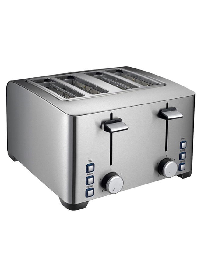 SuperStar - 4-Slice Bread Toaster 1500W 1500.0 W GSS-BT4SS Silver - Image 1