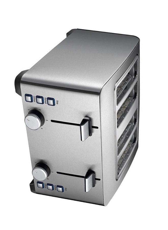 SuperStar - 4-Slice Bread Toaster 1500W 1500.0 W GSS-BT4SS Silver - Image 1