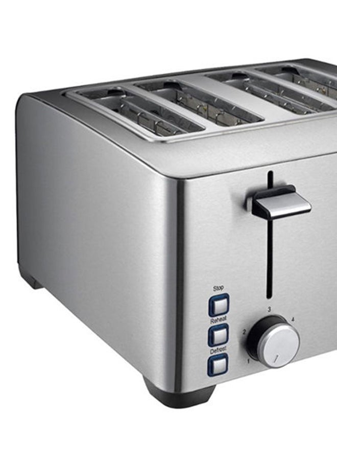 SuperStar - 4-Slice Bread Toaster 1500W 1500.0 W GSS-BT4SS Silver - Image 1