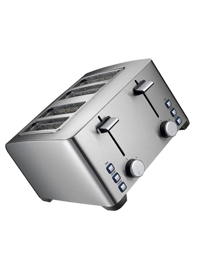 SuperStar - 4-Slice Bread Toaster 1500W 1500.0 W GSS-BT4SS Silver - Image 1