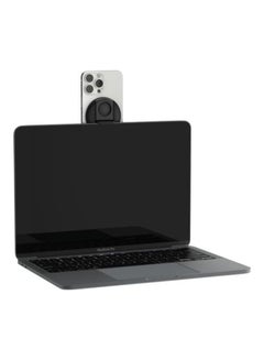 belkin Magsafe Camera Mount For Macbook - Magnetic iPhone Continuity Camera Holder, Transform iPhone To Webcam - Compatible With Macbook Pro, Air, iPhone 15, 14, 13, 12 - Enhanced Stability Ring Grip Black  - Image 3