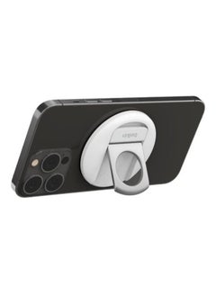 belkin Magsafe Camera Mount For Macbook - Magnetic iPhone Continuity Camera Holder, Transform iPhone To Webcam - Compatible With Macbook Pro, Air, iPhone 15, 14, 13, 12 - Enhanced Stability Ring Grip White  - Image 1